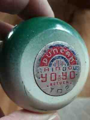 Vintage Duncan Rainbow 50 s Foil sticker â??RAREâ??