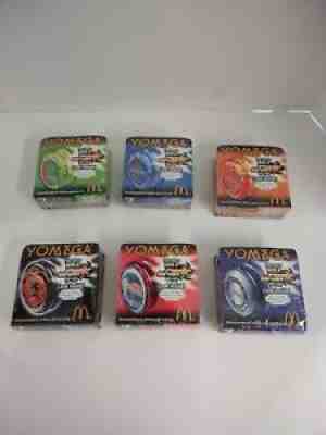 Yomega Yo-Yo Mcdonald's Complete Set 1-6 NIB Sealed Firestorm X-Brain