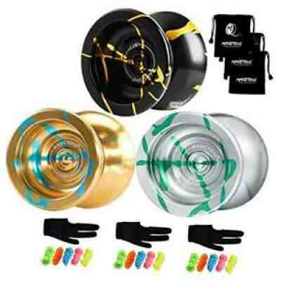 N11 Unresponsive Alloy Yoyos Black Golden, Golden Blue, Silver Green