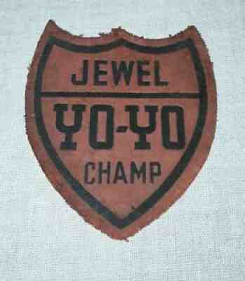 VINTAGE DUNCAN JEWEL YO-YO CHAMP FELT PATCH