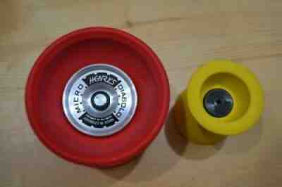 NEW RED HENRY MICRO DIABOLO LOT INCLUDES A YELLOW MR BABACHE PICCOLINO DIABOLO