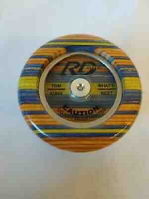 Tom Kuhn RD One Wooden Blue Yellow Yoyo