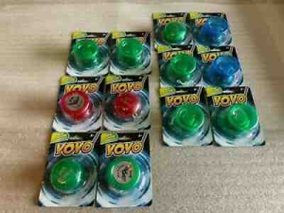 Lot of 12 Bam! Soaring Eagle Yoyo (Green) & Bam! Ultimate Yoyo (Green) New