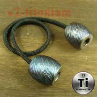 Hand craft Titanium Begleri Barrel shaped Beads Fidget toy 