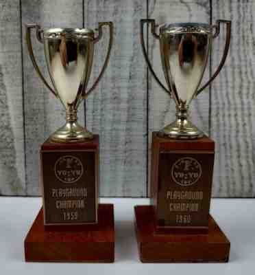 Lot of 2 Vintage DUNCAN YoYo Champion 1959, 1960 Trophies 5