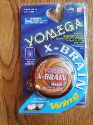 Vintage Bandai Orange Yomega X-Brain Wing Yoyo 1999 -Â  BRAND NEW RARE