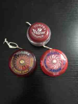 (3) 1998/1999 YOMEGA Yoyo's / X-BRAIN / WING & FIRESTORM / Excellent Condition!!