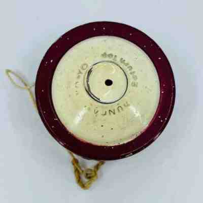 VTG 1960s Duncan popular Red & White Shrieking Sonic Satellite Whistling Yoyo Yo-yo TB6