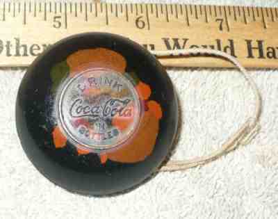 RARE COCA COLA BAKELITE YOYO / EDWARDS BO LO / CINTI.O