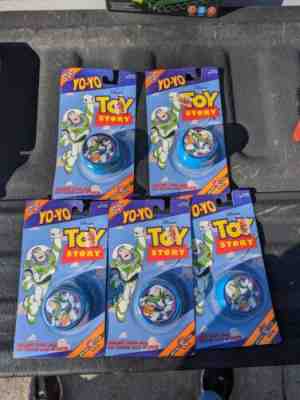 Lot of 5 Vintage 1997 Disney Toy Story Buz Lightyear Yo-Yos NOS original package