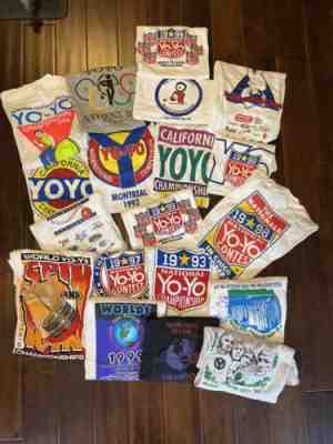 (19) Vintage Yo-Yo YoYo Compeition Shirt Lot 1990s Brand New - Never Worn