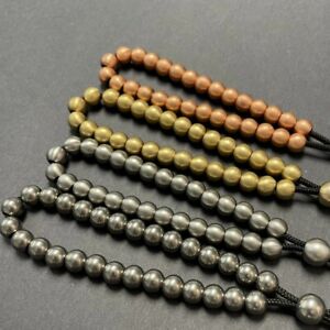 AroundSquare MKUltras 8mm Edition - Mala/Komboloi Beads - (Titanium Natty)