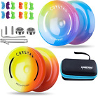 Responsive Yoyo for Kids Beginners,Dual Purpose Plastic Yoyos K2 Crystal+ Extra