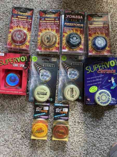 Vintage Lot Of 10 YoYo Sealed In Original Packages Spitfire Firestorm BC SuperYo