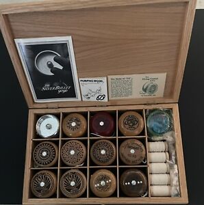 New ListingTom Kuhn oak box set of 13 Yo-Yos with string and axels