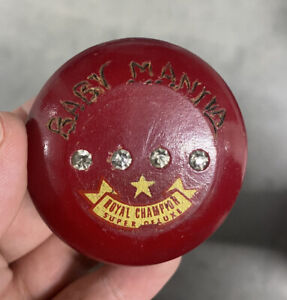 Vintage Pre-owned Yo-Yo Wood Royal Champion Super Deluxe Jeweled Tournament Red