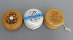 3pc Tom Kuhn Custom No Jive Roller Woody Sleep Machine Yo-yo yoyo Lot