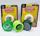 *Lot Of 3* 2 × Duncan Reflex Autoreturn Trick YoYo Green + Yoyo Factory Velocity