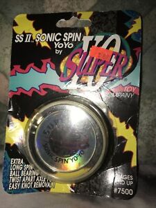 SuperYo SSII Sonic Spin YoYo #7500 In Pkg 1996 Vintage New Clear