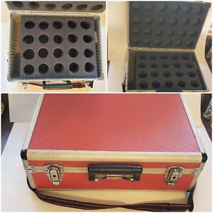 64+ YoYo Hard Case Storage Carrying Vintage Custom Foam Latch Strap Red Eclipse