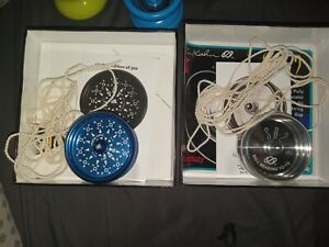 Tom Kuhn's SB-2 SILVER BULLET Limited Edition Blue Ball Bearing YO-YO  Lot Of 2