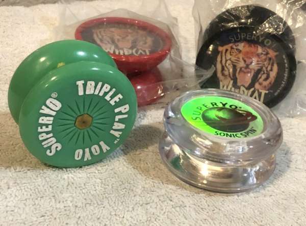 x4 NEW! SuperYo TRIPLE PLAY/Sonic Spin/Wildcat YoYos! Yo Collector’s LOT! READ!