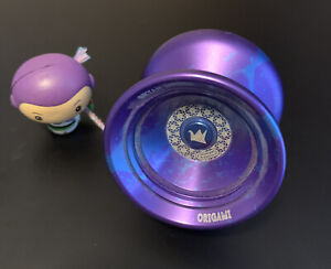 Duncan Origami yoyo w/ box & Buzz Lightyear Counterweight Dk.Purple w/ Blue Acid