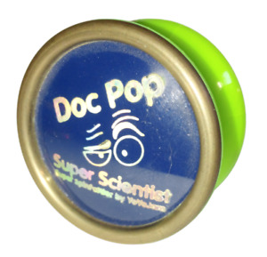 1999  YOYOJAM DOC POP SUPER SCIENTIST YO-YO - HARD TO FIND - LIME GREEN