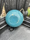Antique Flores “Big F” wooden Yo-yo - 1928-1930 - Blue - Very Rare - Vintage
