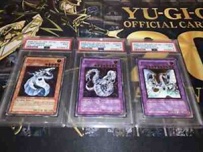 Yugioh Ultimate Rare Cyber Dragon 1st edition PSA 9 Sequential Cert Set MINT