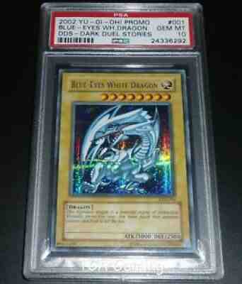 PSA 10 GEM MINT Blue-Eyes White Dragon DDS-001 Dark Duel Stories Yugioh Card CS8