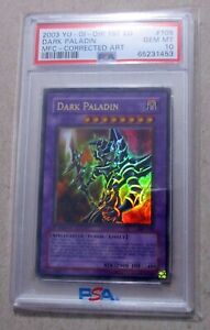 PSA 10 Gem Mint - YuGiOh MFC-105 Dark Paladin 1st Ed Corrected Alternate Artwork